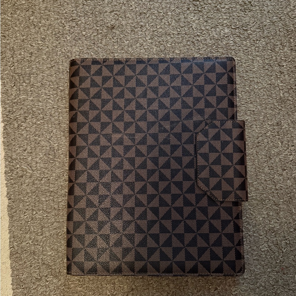 Geometric Patterned Brown Portfolio